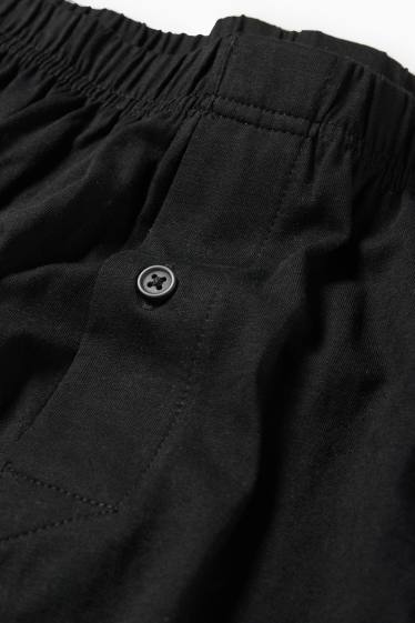 Hommes - Lot de 2 - caleçons - jersey - noir