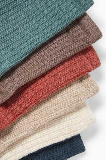 Baby Jungen - Multipack 7er - Baby-Socken - gerippt - braun