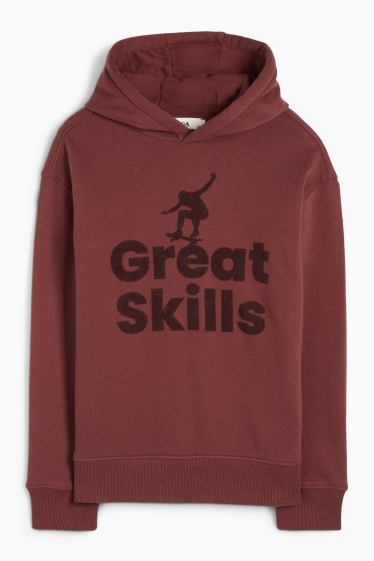 Kinderen: jongens - Skater - hoodie - bruin