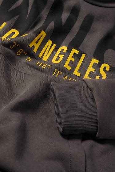 Kinder Buben - Los Angeles - Hoodie - dunkelgrau