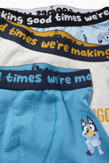 Kinder Jungen - Multipack 3er - Bluey - Boxershorts - blau