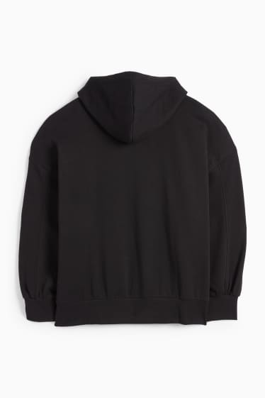 Damen - Sweatjacke mit Kapuze - schwarz