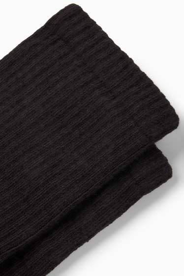 Femmes - Lot de 3 paires - chaussettes de tennis - noir