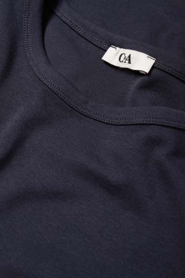 Damen - T-Shirt - Slim Fit - dunkelblau