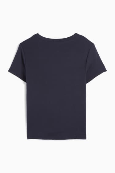 Damen - T-Shirt - Slim Fit - dunkelblau