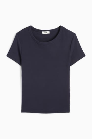 Damen - T-Shirt - Slim Fit - dunkelblau