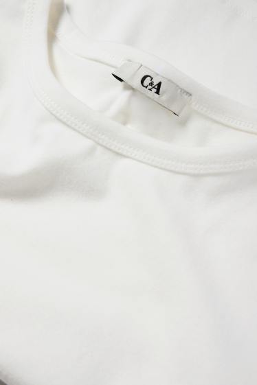 Damen - T-Shirt - Slim Fit - weiss