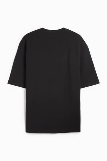 Herren - T-Shirt - Oversized - strukturiert - schwarz