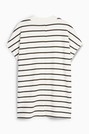 Dona - Samarreta de mànigues curtes - regular fit - de ratlles - blanc