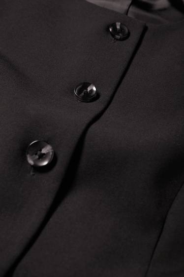 Dames - Gilet - tailored fit - zwart