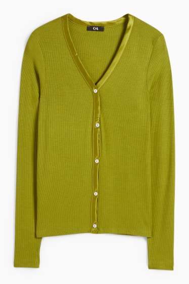 Damen - Strickjacke - grün