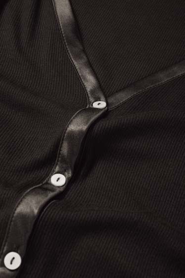 Damen - Strickjacke - schwarz