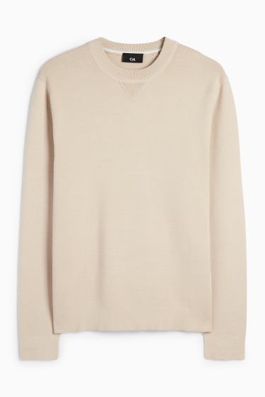 Herren - Pullover - hellbeige
