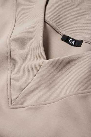 Damen - Basic-Sweatshirt - grau