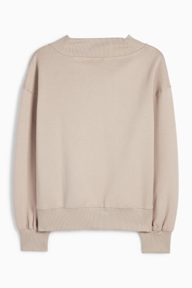 Damen - Basic-Sweatshirt - grau