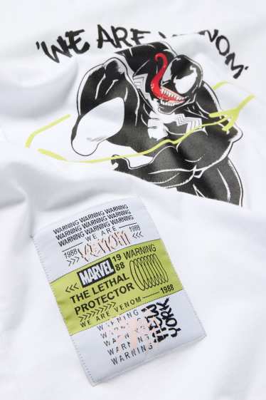 Kinder Jungen - Venom - Kurzarmshirt - weiss