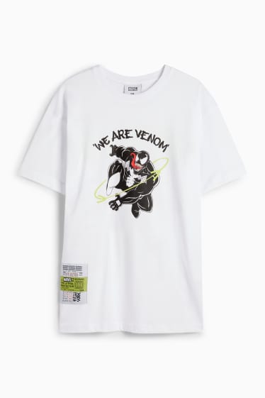 Kinder Jungen - Venom - Kurzarmshirt - weiss