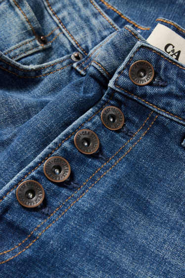 Femei - Boyfriend jeans - talie medie - denim-albastru