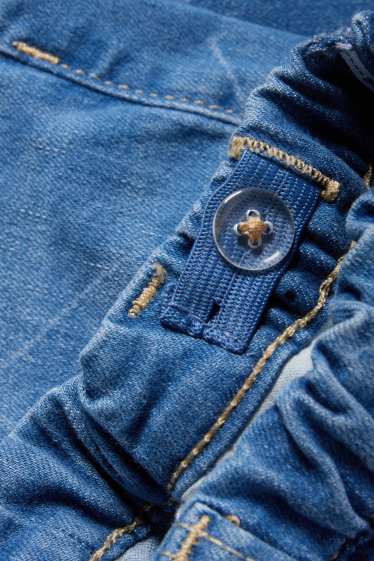 Kinder Mädchen - Wide Leg Jeans - LYCRA® - gemustert - helljeansblau
