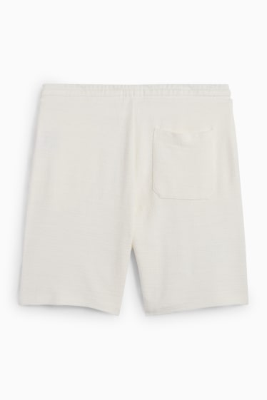 Herren - Shorts - strukturiert - weiss