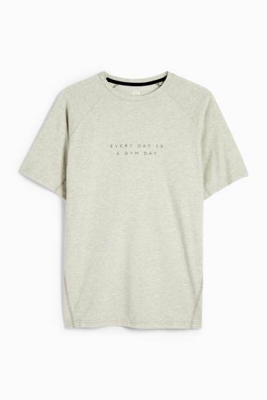 Heren - Sportshirt - relaxed fit - lichtgroen