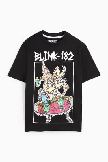 Kinder Jungen - Blink 182 - Kurzarmshirt - schwarz
