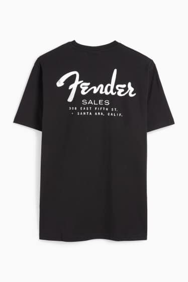 Herren - T-Shirt - Regular Fit - Fender - schwarz