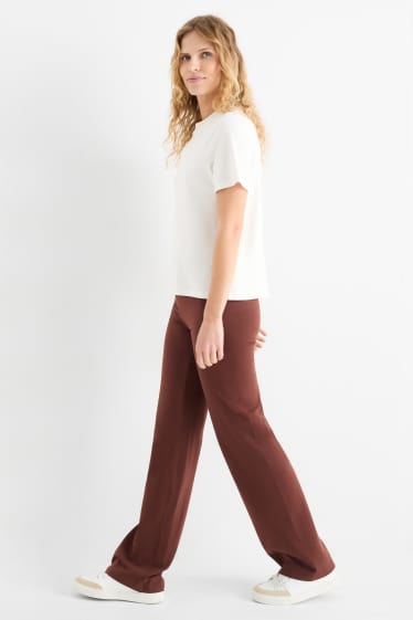 Damen - Basic-Leggings - dunkelbraun