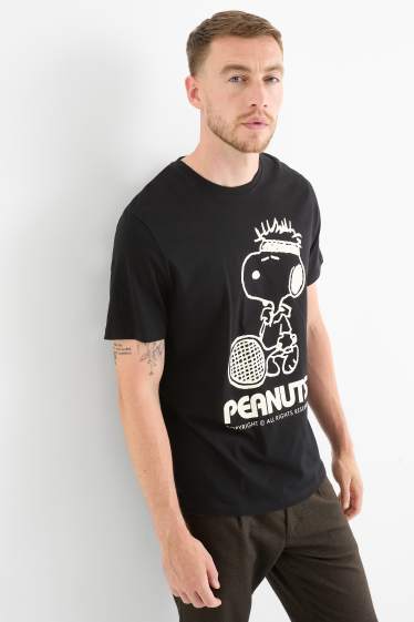 Herren - T-Shirt - Regular Fit - Peanuts - schwarz