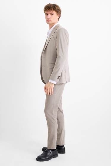 Uomo - Pantaloni coordinabili - slim fit - Flex - grigio