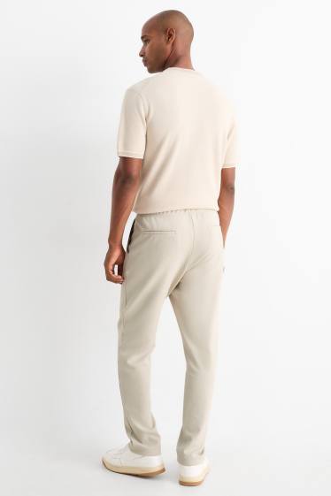 Herren - Jogginghose - strukturiert - beige