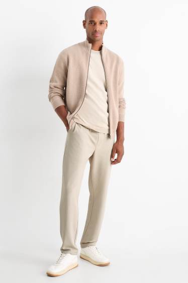 Herren - Jogginghose - strukturiert - beige