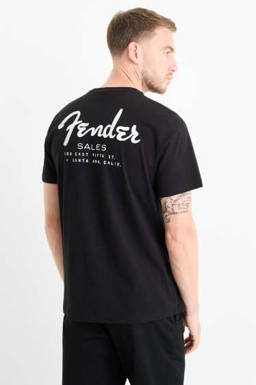 Herren - T-Shirt - Regular Fit - Fender - schwarz