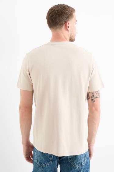 Herren - T-Shirt - Regular Fit - hellbeige