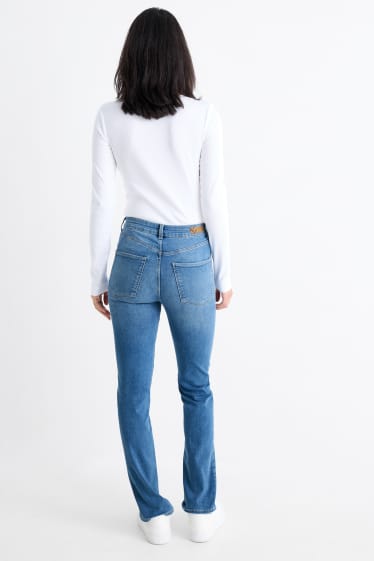 Femmes - Straight jean - high waist - LYCRA® - jean bleu clair