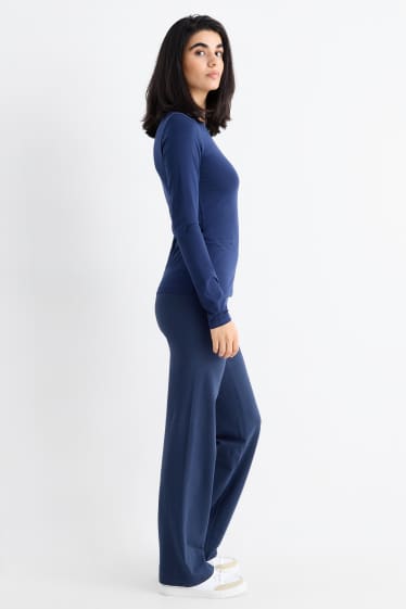 Dames - Basic legging - donkerblauw