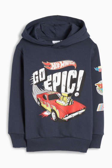 Kinder Buben - Hot Wheels - Hoodie - dunkelblau