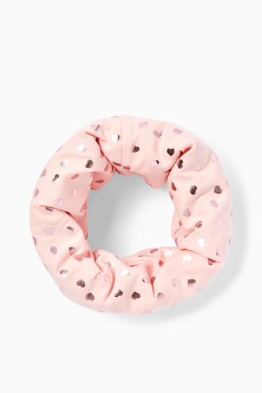 Children Girls - Snood - patterned - rose