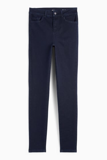 Dames - Jegging jeans - high waist - jeansdonkerblauw