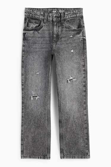 Děti - chlapci - Relaxed jeans - džíny - šedé