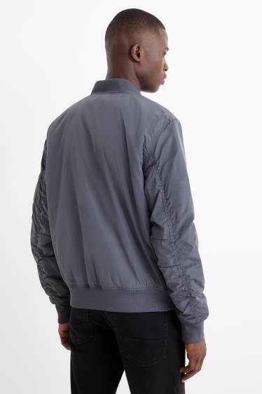 Men - Bomber jacket - gray