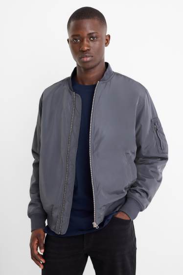 Men - Bomber jacket - gray