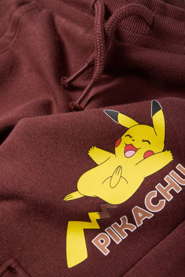 Bambini - Pokémon - Pikachu - pantaloni sportivi cargo - marrone