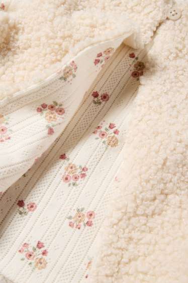 Bébés filles - Petites fleurs - tenue pour bébé - 3 pièces - beige clair