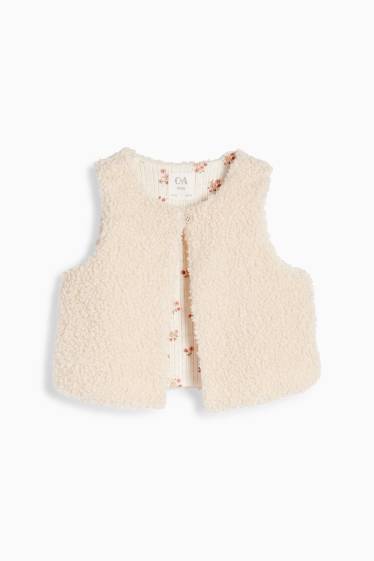 Bébés filles - Petites fleurs - tenue pour bébé - 3 pièces - beige clair