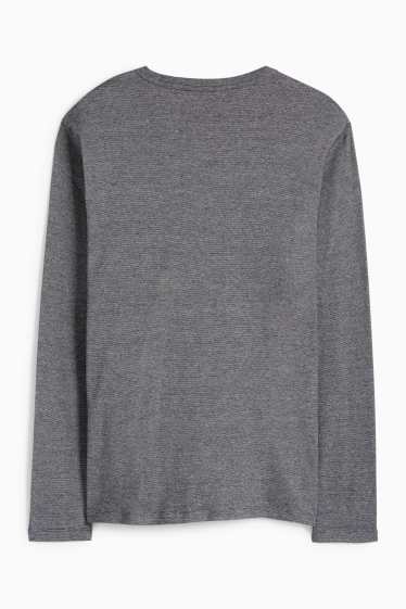 Uomo - Maglia a maniche lunghe - grigio