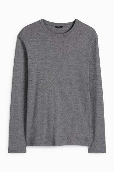 Uomo - Maglia a maniche lunghe - grigio