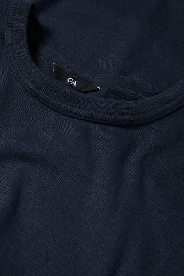 Uomo - Maglia a maniche lunghe - blu scuro