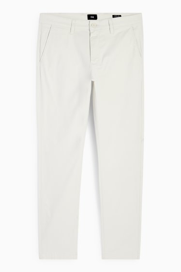 Men - Chinos - slim fit - cremewhite