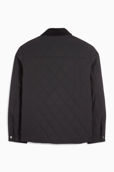 Home - Jaqueta embuatada - negre
